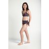 Stroje kąpielowe menstruacyjne modibodi TEEN Swimwear Tie Side Short M H Jungle Palm Black 2