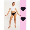 SLBIMHBLAT Teen Soft Stretch Seamless Hipster Bikini 2 Pack Moderate Black 112 Jacqueline 10 12