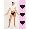 SLBIMHBLAT Teen Soft Stretch Seamless Hipster Bikini 3 Pack Moderate Black 112 Jacqueline 10 12