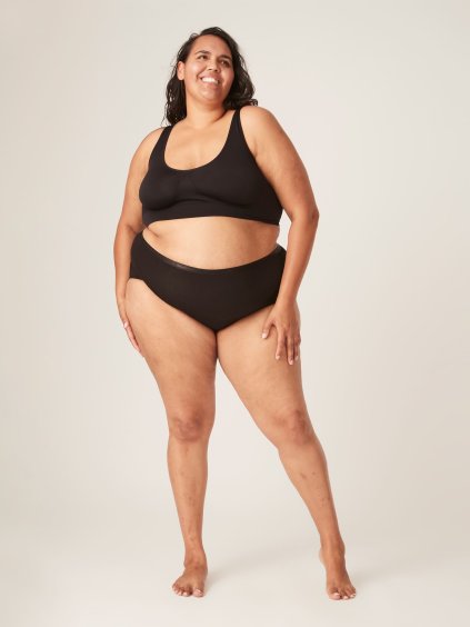 majtki menstruacyjne modibodi Classic Full Brief MH Black
