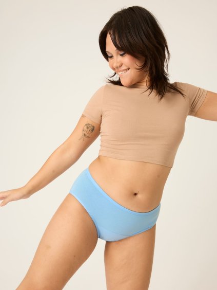 majtki menstruacyjne modibodi basic Mid rise Brief MH Chambray (8)