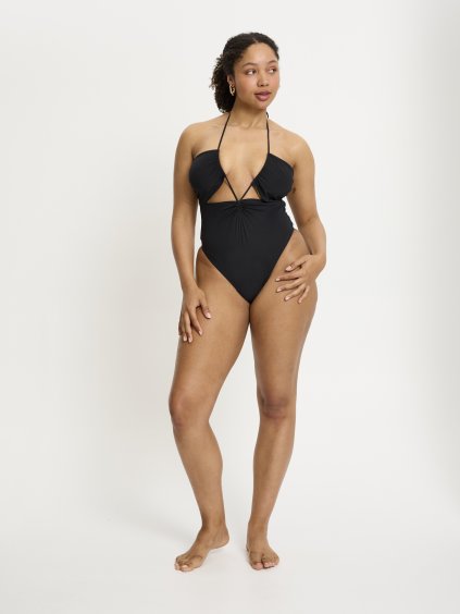 Smileyworld x Modibodi Swimwear Tie One Piece High Absorbency Black 1