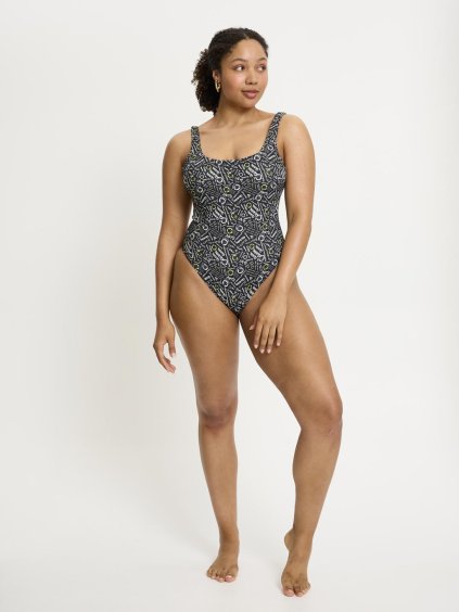 Smileyworld x Modibodi Swimwear Tanker One Piece High Absorbency Self Love Club 1