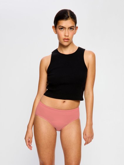 MB Basic Mid Rise Brief Moderate Bedrose Pink