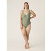 Stroje kąpielowe menstruacyjne modibodi V Neck One Piece MH Oasis Green XL (2)