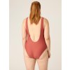 Menštruačné plavky jednodielne V Neck One Piece Sahara Red