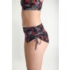 Stroje kąpielowe menstruacyjne modibodi TEEN Swimwear Tie Side Short M H Jungle Palm Black 4