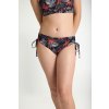 Stroje kąpielowe menstruacyjneTEEN Swimwear Tie Side Bikini Brief MH Jungle Palm Black 1