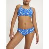 Smileyworld x Modibodi Teen Swimwear Bikini High Absorbency Boho Botanical Blue 4