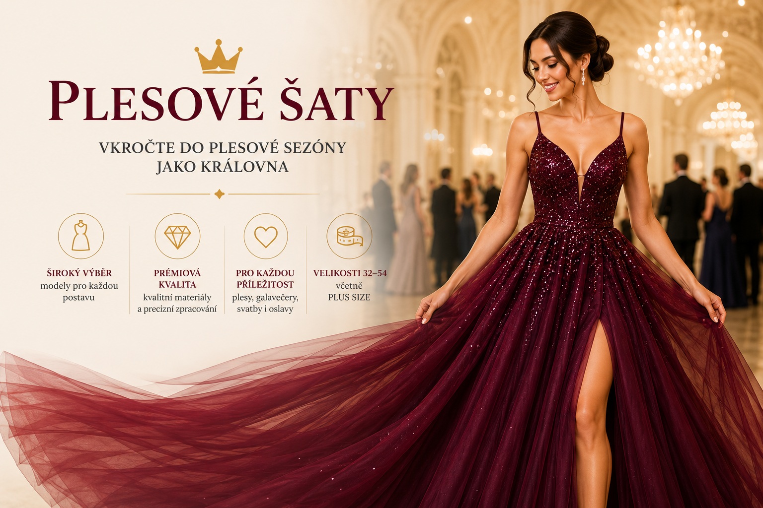 Plesové šaty – Vkročte do plesové sezóny jako královna