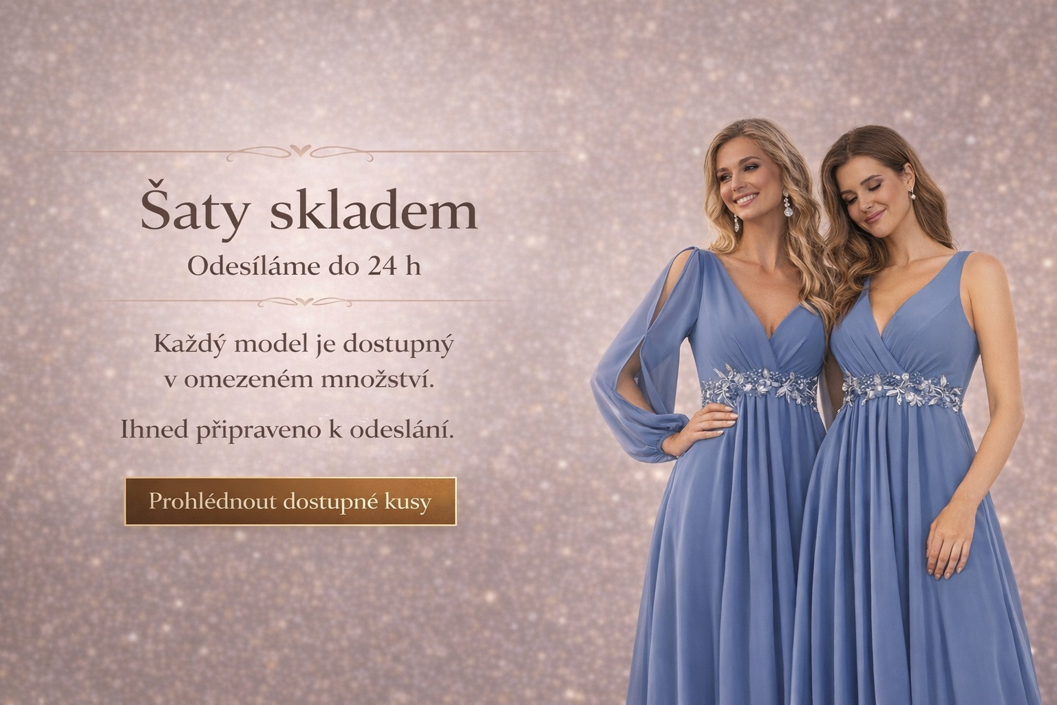 Společenské šaty skladem – odesíláme do 24 h