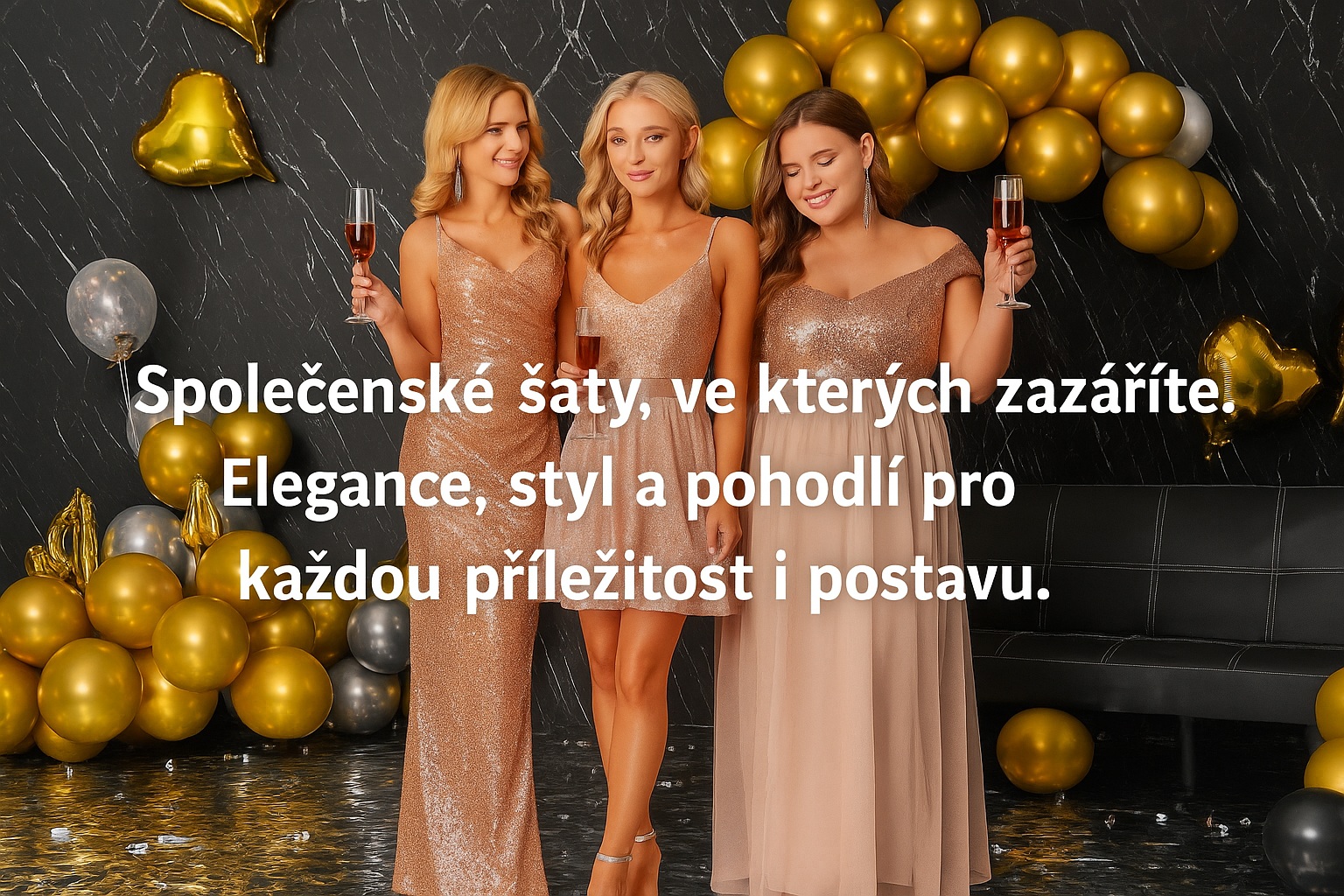 Společenské šaty, ve kterých zazáříte. Elegance, styl a pohodlí pro každou příležitost i postavu.