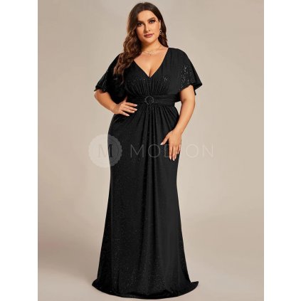 PLUS SIZE Společenské šaty Ever Pretty EE01891BK - PLUS SIZE Společenské šaty, PLUS SIZE plesové šaty a PLUS SIZE svatební šaty - Modion.cz