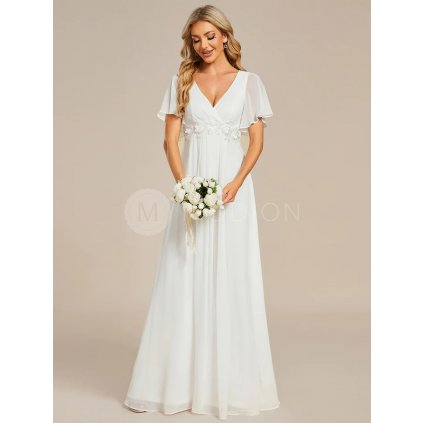 Bílé svatební šaty EE01960WH - Společenské šaty, plesové šaty a svatební šaty - Modion.cz