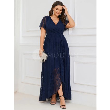 PLUS SIZE Krajkové šaty Ever Pretty EE01489NB - PLUS SIZE Společenské šaty, PLUS SIZE plesové šaty a PLUS SIZE svatební šaty - Modion.cz