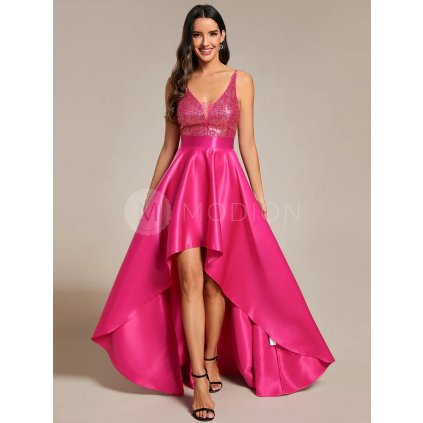 Růžové maturitní šaty na ples Ever Pretty EP00667HP - Společenské šaty, šaty na svatbu, plesové šaty a svatební šaty - Modion.cz