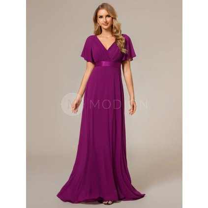 Společenské šaty dlouhé fialové šifonové – Ever Pretty EP09890FU, prodává Modion.cz