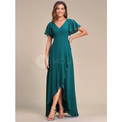 Modré společenské šaty dlouhé šifonové – Ever Pretty ES01749TE