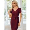 Elegantní midi šaty velikost 38 - červené EB01783BD | Modion.cz