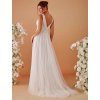 Elegantní svatební šaty ivory s krajkovým zdobením – Ever Pretty EH0096AIV40
