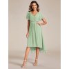 Společenské šaty mátově zelené krátké šifonové – Ever Pretty EG01923MG