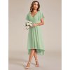 Šaty na svatbu mátově zelené krátké asymetrické – Ever Pretty EG01923MG