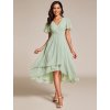 Plesové šaty mátově zelené šifonové asymetrické – Ever Pretty EG02084MG44