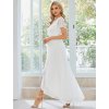 Svatební šaty bílé dlouhé krajkové – Ever Pretty EE01489WH