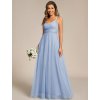 Dlouhé modré šaty na svatbu – Ever Pretty ESS0056IB
