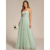 Společenské dlouhé šaty mátové zelené – Bellisima (celkový pohled)