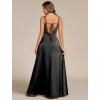 Společenské dlouhé šaty černé – Luminara (celkový pohled)