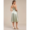 Večerní šaty mátově zelené saténové elegantní midi – Ever Pretty EG02340MG