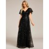 Plesové šaty černé dlouhé celotřpytivé tylové – EE02314BK | Modion.cz61926DG | Modion.cz