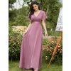 Plesové šaty dlouhé růžové šifonové – Ever Pretty EP09890OD, prodává Modion.cz