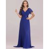 Společenské šaty dlouhé modré šifonové – Ever Pretty EP09890SB, prodává Modion.cz
