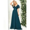 Šaty na svatbu dlouhé modré šifonové – Ever Pretty EP09890TE, prodává Modion.cz