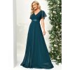 Plesové šaty dlouhé modré šifonové – Ever Pretty EP09890TE, prodává Modion.cz