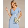Elegantní šaty dlouhé modré šifonové – Ever Pretty EP09890IB, prodává Modion.cz