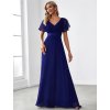 Společenské šaty dlouhé modré šifonové – Ever Pretty EP09890RB, prodává Modion.cz