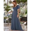 Plesové šaty dlouhé modré šifonové – Ever Pretty EP09890DN, prodává Modion.cz