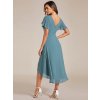 Šaty na ples modrozelené krátké šifonové – Ever Pretty EG01923DB