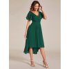 Plesové šaty smaragdové krátké asymetrické – Ever Pretty EG01923DG