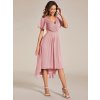 Plesové šaty starorůžové krátké asymetrické – Ever Pretty EG01923DR