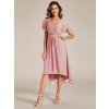 Společenské šaty starorůžové krátké šifonové – Ever Pretty EG01923DR