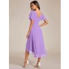 Šaty na ples levandulové krátké šifonové – Ever Pretty EG01923LV