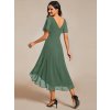 Šaty na ples eukalyptově zelené krátké šifonové – Ever Pretty EG01923EU