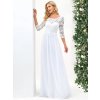 Šaty pro nevěstu bílé dlouhé šifonové – Ever Pretty EP07412WH