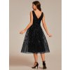 Šaty do tanečních černé tylové s flitry – Ever Pretty EG02106BK