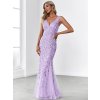 Plesové šaty dlouhé fialové tylové bodycon – Ever Pretty EP07886LV, prodává Modion.cz