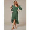 Společenské šaty zelené eukalypt midi - EG01926EU | Modion.cz